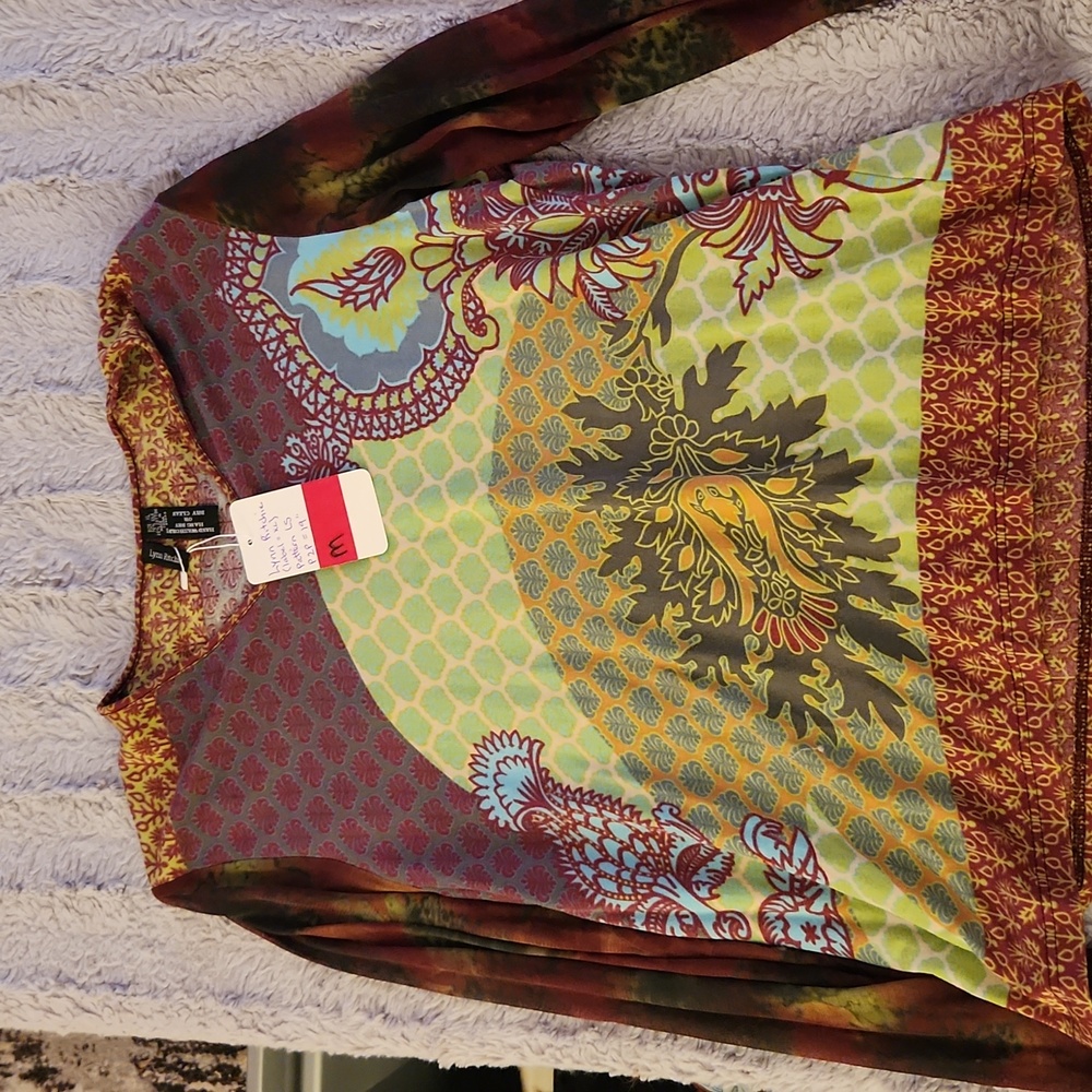 Lynn Ritchie LS boho top medium
